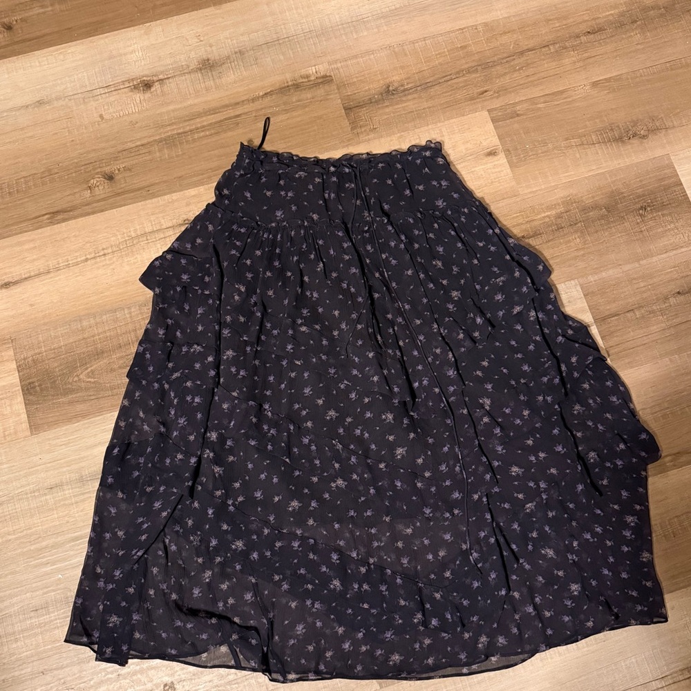 Coach Prairie Print Ruffle Tiered Skirt